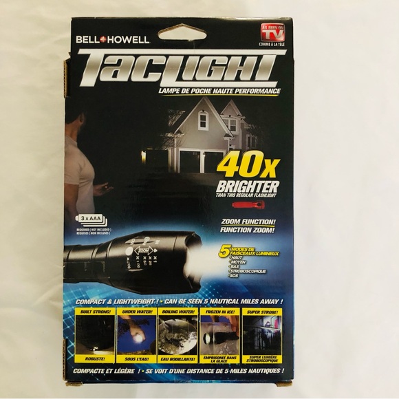 Flashlight Bell + Howell TacLight High Performance Flashlight As Seen on TV - Picture 2 of 5